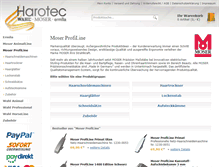 Tablet Screenshot of moser-profiline-shop.de